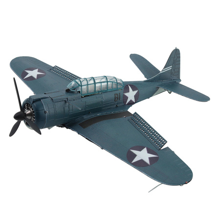 Piececool Puzzle Metalowe Model 3D - Samolot Bombowiec SBD Dauntless