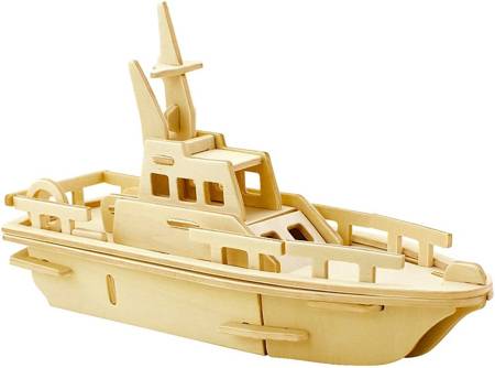 ROBOTIME Drewniane Puzzle 3D - Jacht