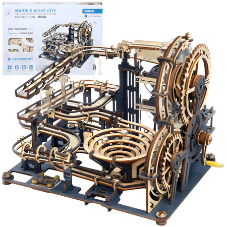 ROBOTIME Drewniane Puzzle 3D - Tor Do Wyścigu Kulek LGA01