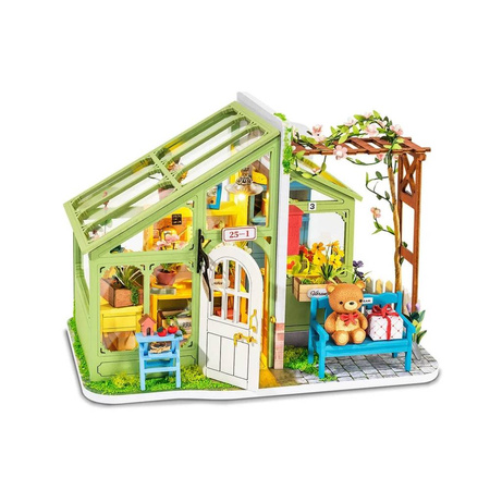 ROBOTIME Składany Drewniany Model Puzzle 3D Wiosenne spotkanie kwiatów
