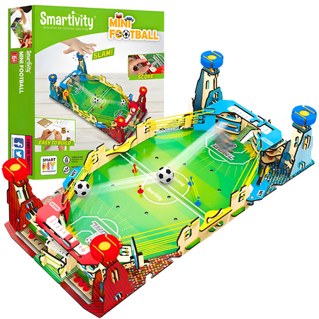 Smartivity Drewniane Mechaniczne Puzzle 3D - Mini Piłkarzyki