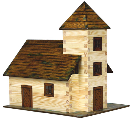 Walachia Składany Drewniany Model 3D - Kościół